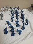 40   Vintage Mpc Marx Us Civil War Soldiers  Blue And Grey  Army Figures Men Lot