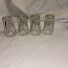 Vintage Plain 3  Heavy Inch Shot Glass  Pair  Z22