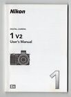 Nikon 1 V2 Genuine Camera Instruction Book   Manual   User Guide In English