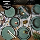 Solid 12-piece Stoneware Dinnerware Set For 4