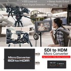 1 Port To 2 1080p Sdi To Hdm   Sdi Mini Hd Video Switcher Micro Audio Converter