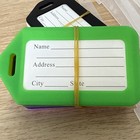 8 Pc Travel Luggage Tags Set Baggage Suitcase Bags Name Address Id Labels Strap