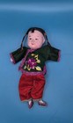 Antique Composition Character Doll Chinese Silk And Embroidered Clothes Pair