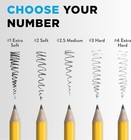 Wood-cased Pencils  Unsharpened  2 Hb Soft  Yellow  12 Count