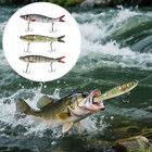 3pcs Multi Jointed Fishing Lures Swimbait Minnow Bait 8 Segment Crankbaits