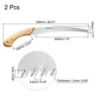 13  Hand Pruning Saw straight Blade Wood Handle Double-edge Tooth 2pcs