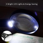 Magnifying Glass Light10x 20x High Magnification Large Handheld Magnifier New