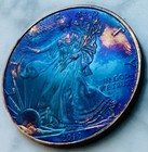 2010 American Eagle Silver Dollar 1oz 999 Silver Coin Toned Bullion  999 Fine
