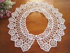 Again    Vintage Style Beautiful Hand Tatting Lace Cotton Collar White