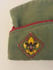 Boy Scouts Of America Olive Green Uniform Garrison Cap With Red Piping Xl Hat