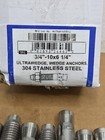 Qty  10 U s  Anchor Ultrawedge  Wedge Anchors 304ss 3 4 -10 X 6-1 4   Stainless 