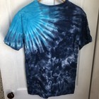 Walt Disney World 2017 T-shirt Mens Blue Tie Dye Mickey Mouse Short Sleeve M