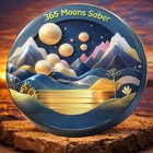     1 Year Sobriety Coin Aa Chip Medallion Alcoholics Anonymous One Year Sober