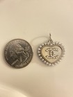 Chanel Silver Tone Zipper Pull Button Stamped Charm