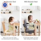 Toddler Booster Seat Waterproof Adjustable Straps Portable Travel Cushion Dining