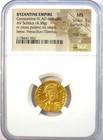 Constantine Iv Gold Av Solidus Byzantine Coin 668-685 Ad  Certified Ngc Ms  unc 