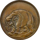 Double Elephant Medal By John Adams Bolen Pcgs Ms64 Jab-34