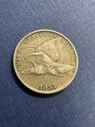 1857 Flying Eagle Cent -  scratched  With Vf Detail
