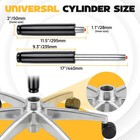 11 5 -17  Office Chair Gas Lift Cylinder Pneumatic Oversized  Black
