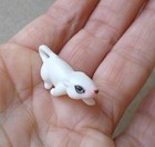 Vtg Miniature Mouse Figurine 1  Dollhouse Mice Bone China Porcelain Figure Japan