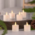 Luminara Moving Flicker Led Tea Lights With Timer For Wedding 6pcs 