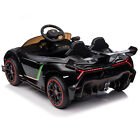 Kids Electric Ride On Lamborghini Veneno Licensed Toy Car W remote Control Black
