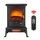 Electric Fireplace Stove 1500w Infrared Heater With 3d Realistic Flame   Remote