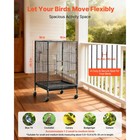 Uimoso Bird Cage With Open Flat Top  18 X 18 X 30 Inch  Wrought Iron Design