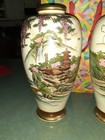 Japanese Satsuma Vases Pair Antique Rare No Chips Or Cracks Will Separate 