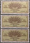 1963 1 Markka Finland Unc Lot