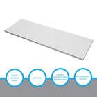 Sswbasics Laminated White Melamine Shelf Board  36   l X 12   w  Durable And Sleek