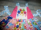 New Boutique Baby Shark Girls Sleeveless Ruffle Twirl Dress