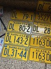 13 Alaska Dealer License Plates 1970-1980s