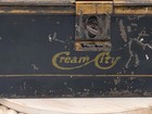 Vintage Cream City Metal Tackle Box With Tray   Sears Automatic Fly Reel