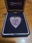 Vintage Waterford Crystal Heart Pendant In Its Original Box