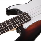 Glarry 4 String Burning Fire Electric Bass Guitar Rosewood Fingerboard