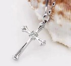 New Trendy 925 Sterling Silver Necklaces For Women Simple Personality Cross