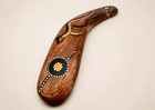 Vintage 10    Australian Jabiru Boomerang Hand-painted Native Aboriginal Art