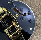 Black Es335 Jazz Electric Guitar Hollow Body F-hole Gold Hardware Fast Shipp Usa