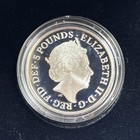 2017 King Canute   5 Viking Conqueror    925 Silver Proof Coin W box   Coa