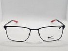 Nike 4307 007 Satin Black 54-18-145 Eyeglasses Frames Flexible Men s 