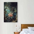 The Swing Art Canvas Print Poster Ready For Framing By Jean-honor   Fragonard  