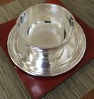 Puiforcat France Silver Plated Sauce gravy Bowl Sleek Modernistic Elegant 1970s