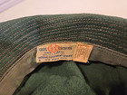 Rare Vintage Girl Scout Uniform Wool Hat With Attached Pin Green Military Style