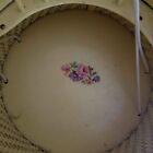 Grandma s Vintage Yellow Wicker Harvey Sewing Basket