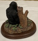 Wildlife Reserve Gorilla With Baby Figurine Sculpture Statue