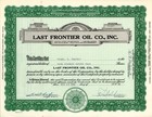 5 Vintage Oil   Gas Co Stock Certificates Falcon Gas  Last Frontier Oil   Gulf