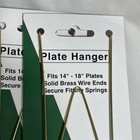 Plate Hangers Brass Wire Wall Display Lot Of 11  Fits 14   -18    Plates 