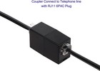 Long Telephone Extension Cord 33ft  Black  Phone Cable Wire With Standard Rj11 P