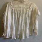 Victorian High Neck White Lace Blouse